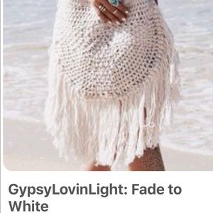 White Macrame Beach Bag